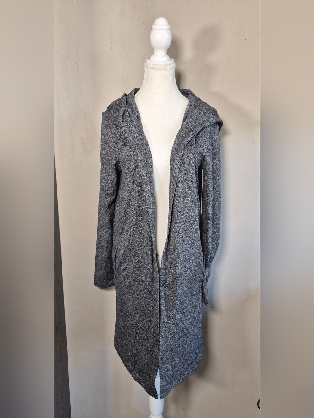 5 For $25✨Womens Medium Dark Grey Open Front Longsleeved Cardigan Sweater Hoodie